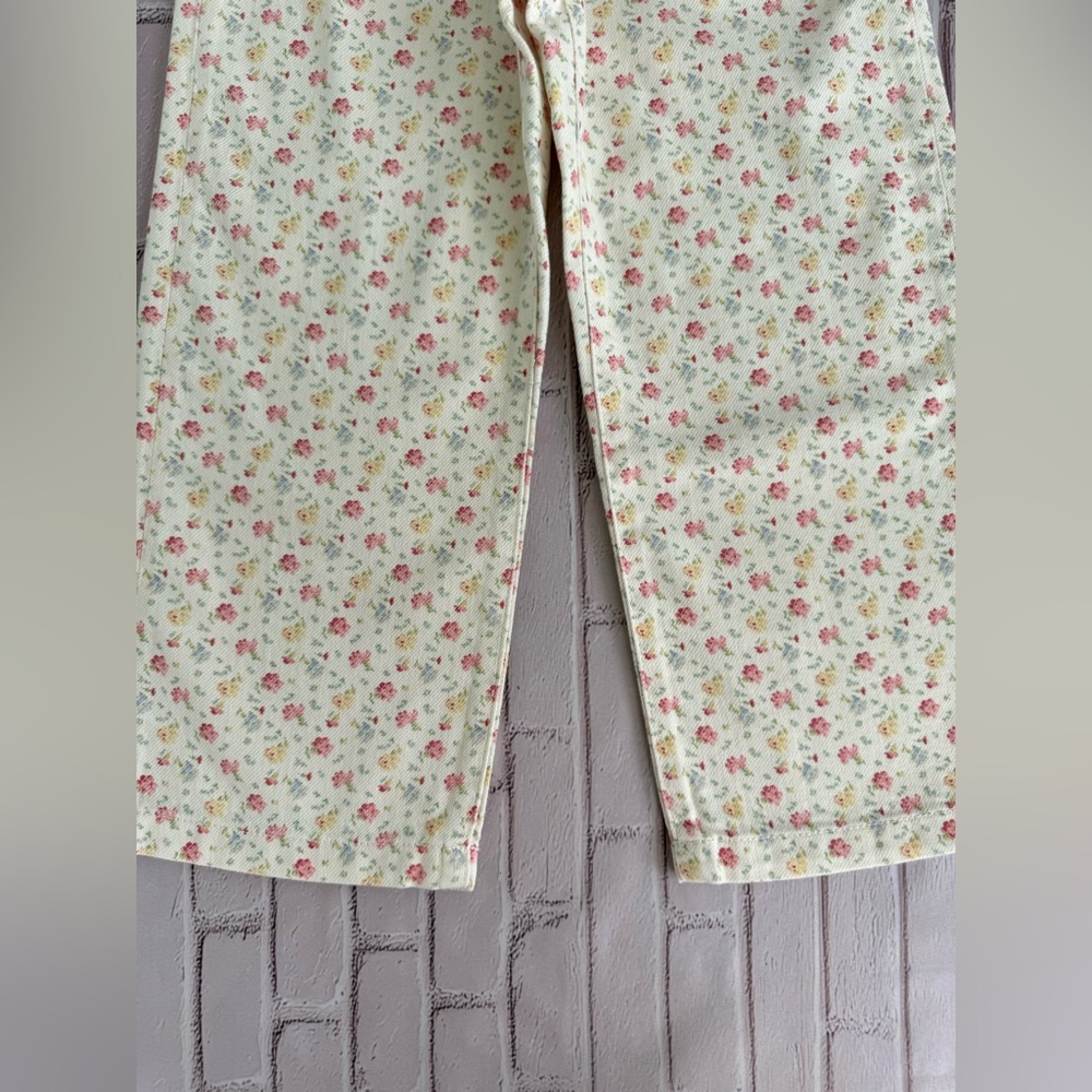 Polo Ralph Lauren Girls Floral Print Wide-Leg Jeans Multi Size 6X NWT - Picture 3 of 9